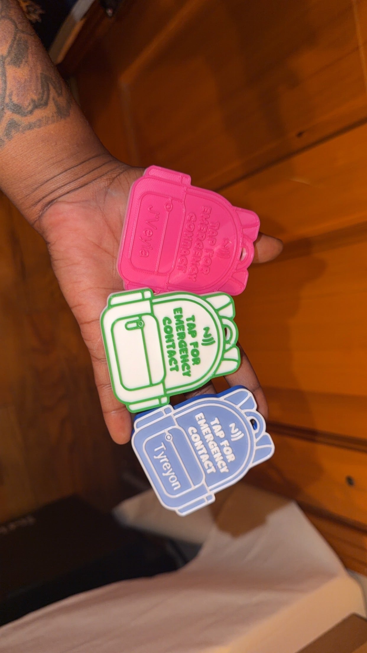 Emergency Tap Backpack Keychain