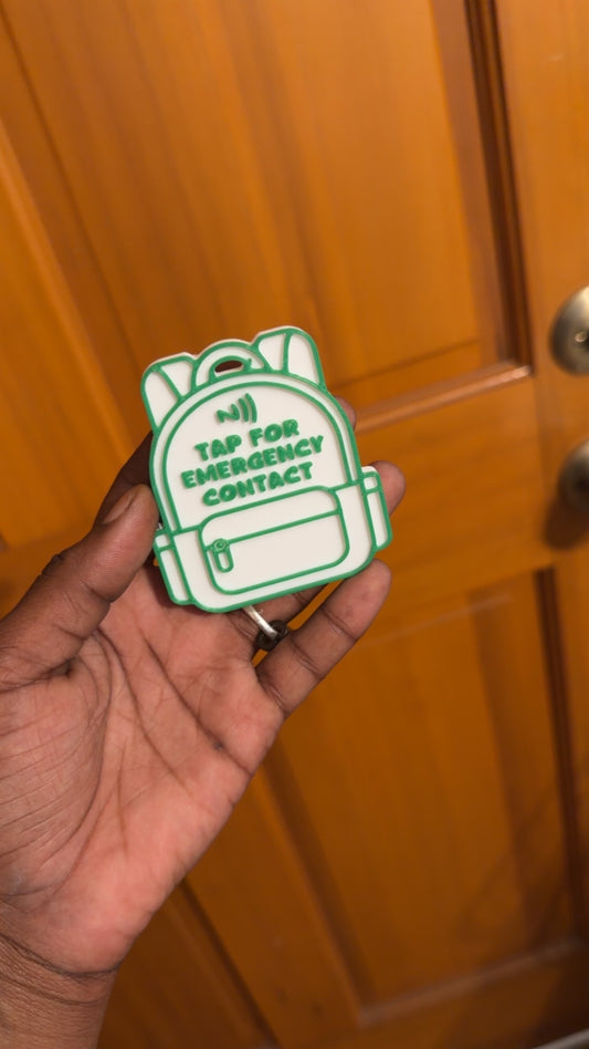 Emergency Tap Backpack Keychain