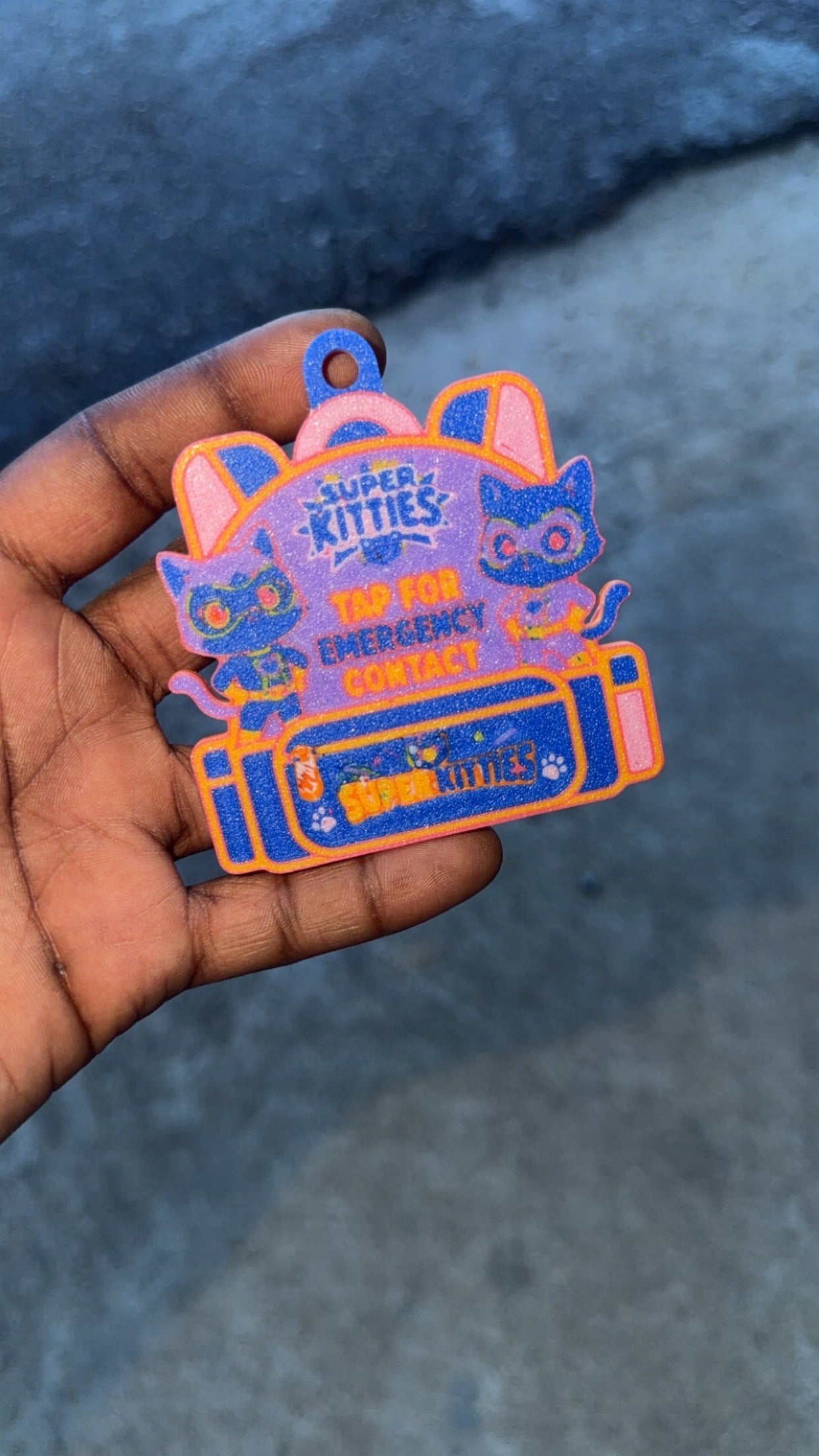 Emergency Tap Backpack Keychain